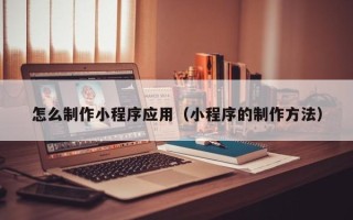 雅安怎么制作小程序应用（小程序的制作方法）